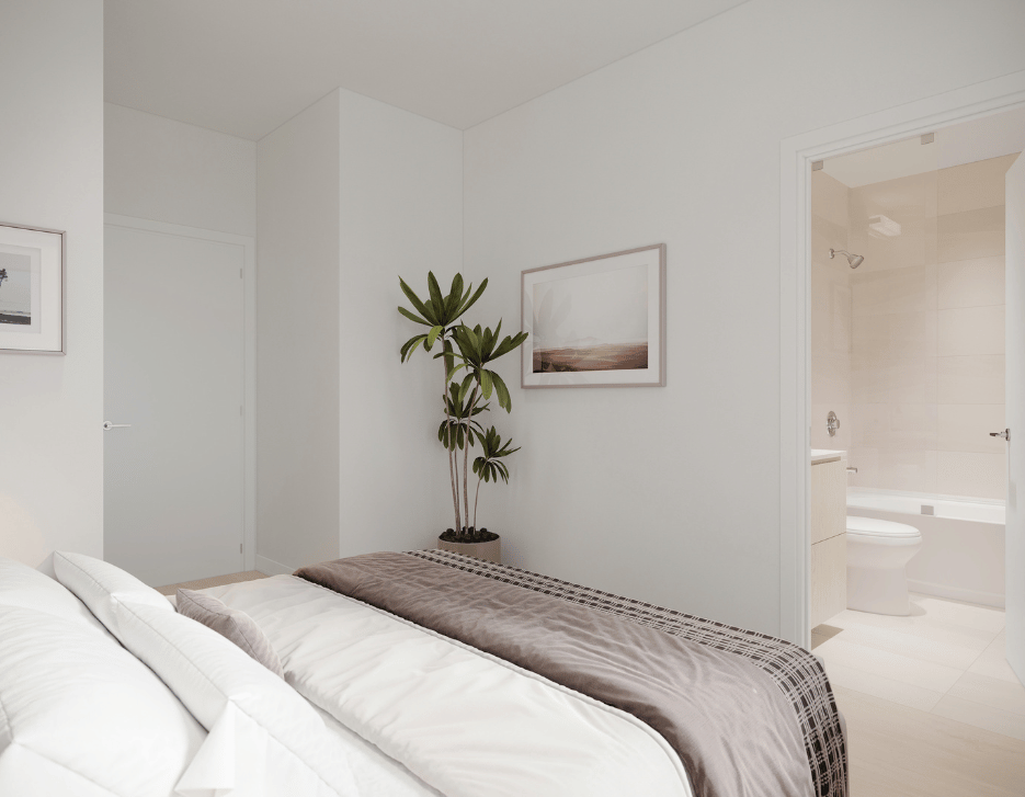 Primary bedroom in a Two Bedroom Suite at Martin Grove slider-img